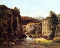 Landscape The Source among the Rocks of the Doubs Realism Gustave Courbet Mountain